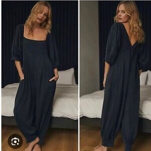 Free people/ Lotta Love Romper/ Black/ sz XL